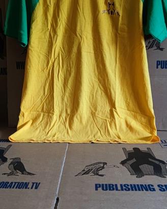 Maglietta puro cotone, colore Giallo e verde