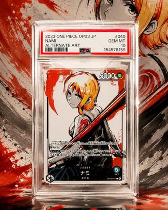 🔥Nami OP03-040 Leader AA PSA 10 One Piece JP🔥