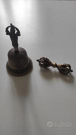 Set Campana tibetana + Dorje/Vajra