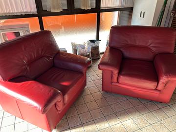 Poltrone in vera pelle