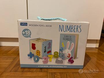 Numbers cube più libro Sassi Junior