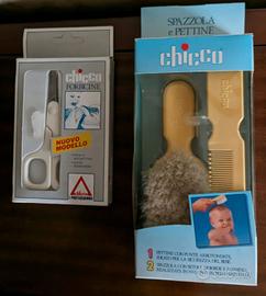 Chicco prima infanzia-spazzola, pettine, forbici