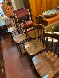 6 sedie old america legno