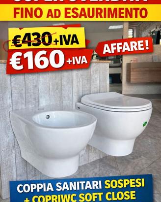 COPPIA SANITARI SOSPESI RIMLESS-PROMOZIONE!!!