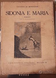 Libro antico  '800 Romanzo "Sidonia e Maria"
