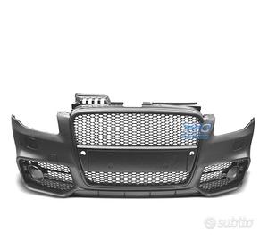 PARAURTI ANTERIORE AUDI A4 04-07 LOOK RS4 NERO PDC