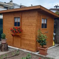Casetta legno 1,8x2,5 con trasporto e montaggio