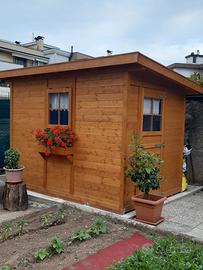 Casetta legno 1,8x2,5 con trasporto e montaggio