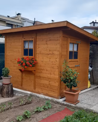 Casetta legno 1,8x2,5 con trasporto e montaggio