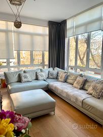 Divano angolare in pelle Divani&Divani