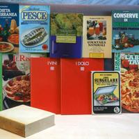 Lotto 13 libri di cucina anni 60/90 + 3 riviste