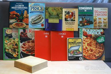 Lotto 13 libri di cucina anni 60/90 + 3 riviste