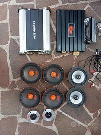 impianto audio completo 2200 watt