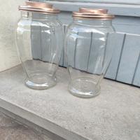 vasi da caramelle soffiati d'epoca 