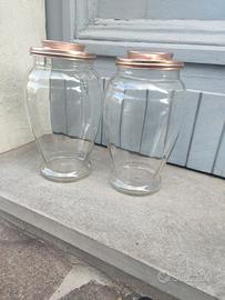 vasi da caramelle soffiati d'epoca 