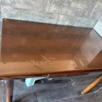 Tavolo rettangolare legno noce 120-156cm