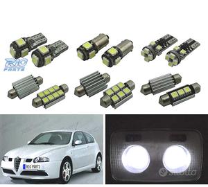 KIT 9 LAMPADE LED INTERNE PER ALFA ROMEO 147 00-10