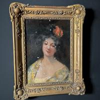 Dipinto Ritratto Giovane Donna