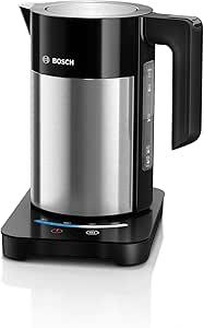 Bosch TWK7203 Bollitore, 2200 W, 7 Cups, Nero/Acci