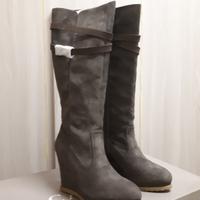 Stivali Café Noir, ext. camoscio, int. pelle. N.38