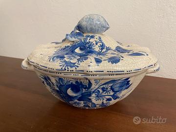 Fruttiera in ceramica smaltata Delft