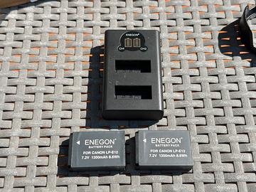 Caricatore USB 2 batterie per fotocamera