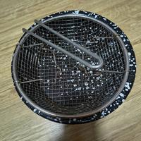 Padella con cestello in acciaio inox 