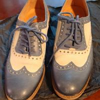 scarpe oxford bicolor