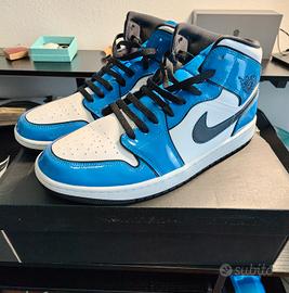 Nike Jordan 1 mid signal blue taglia 47