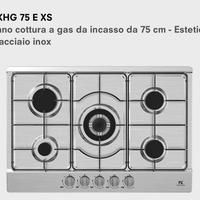 Piano cottura a gas MK in acciao inox