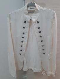 Giacca bianca stile militare