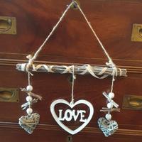 Decorazione shabby chic cuore LOVE