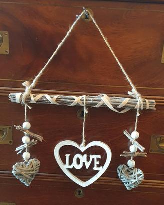 Decorazione shabby chic cuore LOVE
