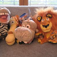 Peluche Madagascar Big Headz originali nuovi