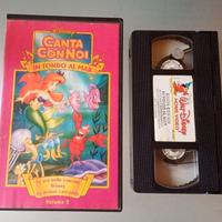 Vhs Canta con Noi In Fondo al Mar Sirenetta Disney