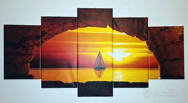 QUADRO TRAMONTO SUL MARE