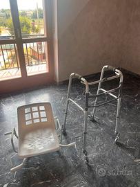 Materasso antidecubito+Sedia girevole x vasca