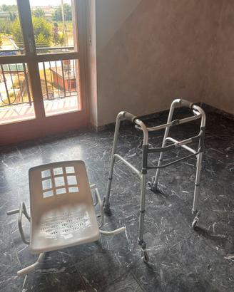 Materasso antidecubito+Sedia girevole x vasca