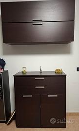 Mobili salone (porta tv + credenza + 2 vasistas)