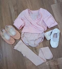 Set abbigliamento danza bimba 4/5 anni