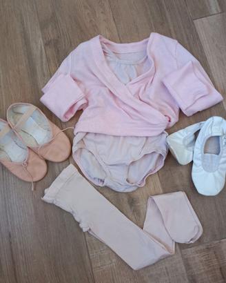 Set abbigliamento danza bimba 4/5 anni