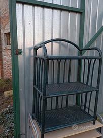 tavolino vetro mobile Bamboo porta PC 