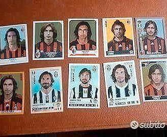 Lotto set figurine album calciatori panini Pirlo