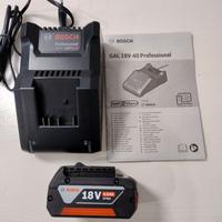 carica batterie Bosch+batteria da 4ah 