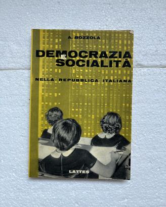 Libro vintage democrazia e socialità 1970