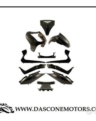 Kit carene Xmax 2005 2009 Nuove nero Lucido