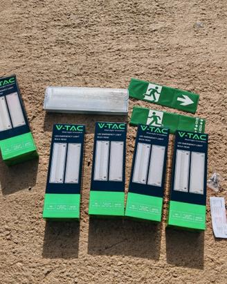 5 lampade di emergenza vtac 3w