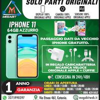 Iphone 11 64gb azzurro - totalmente originale