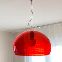 Lampadario kartell rosso