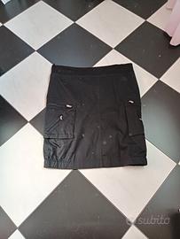 Gonna nera di cotone elasticizzato taglia 48 